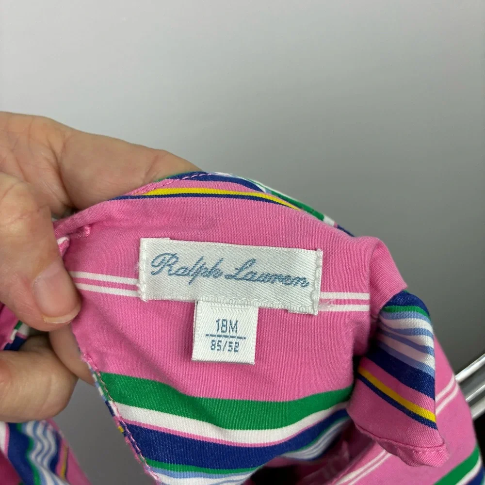 Ralph Lauren Striped Baby Girl Dress